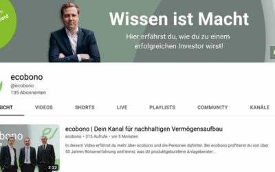 Entdecke den ecobono YouTube-Kanal!