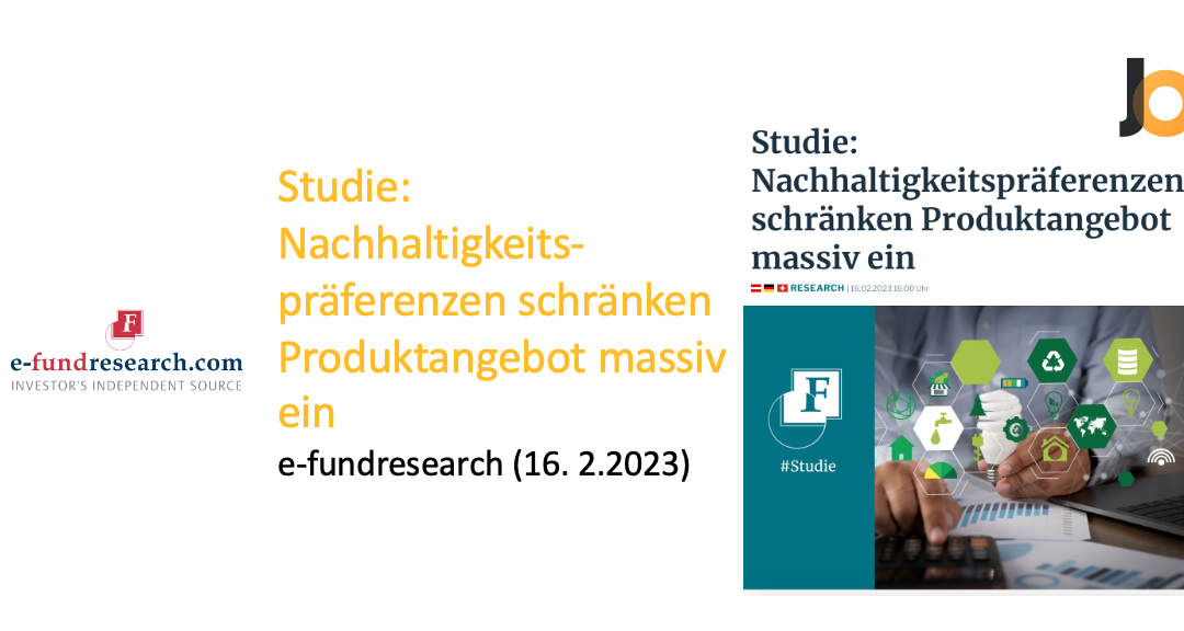 Studie: Nachhaltigkeitspräferenzen schränken Produktangebot massiv ein