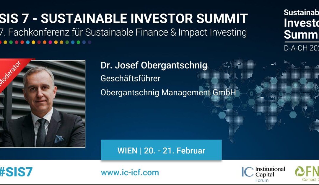 Panelleitung am SIS7 – Sustainable Investor Summit